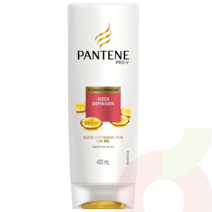 Acondicionador Rizos Definidos Pro Vitaminas Pantene 400Ml - Acondicionador Rizos Hidatados Pantene 400Ml