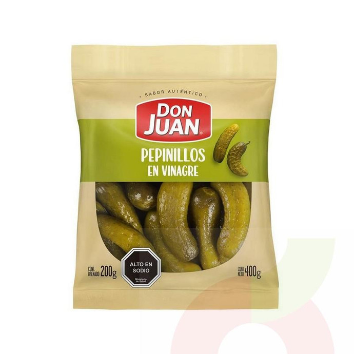 Pepinillos en Vinagre Don Juan 200Gr - Pepinillos En Vinagre-Don Juan 200Gr