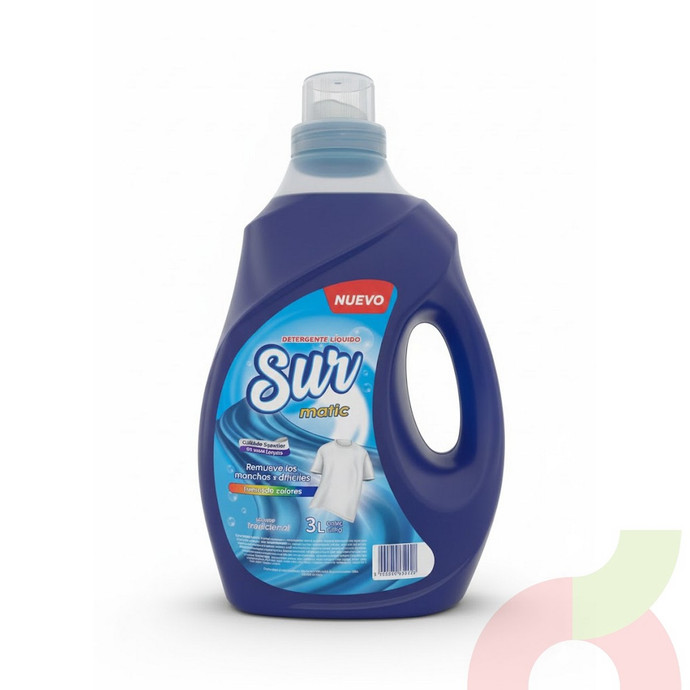 Detergente Líquido Sur Matic 3Lt  - 7804676652623.JPG