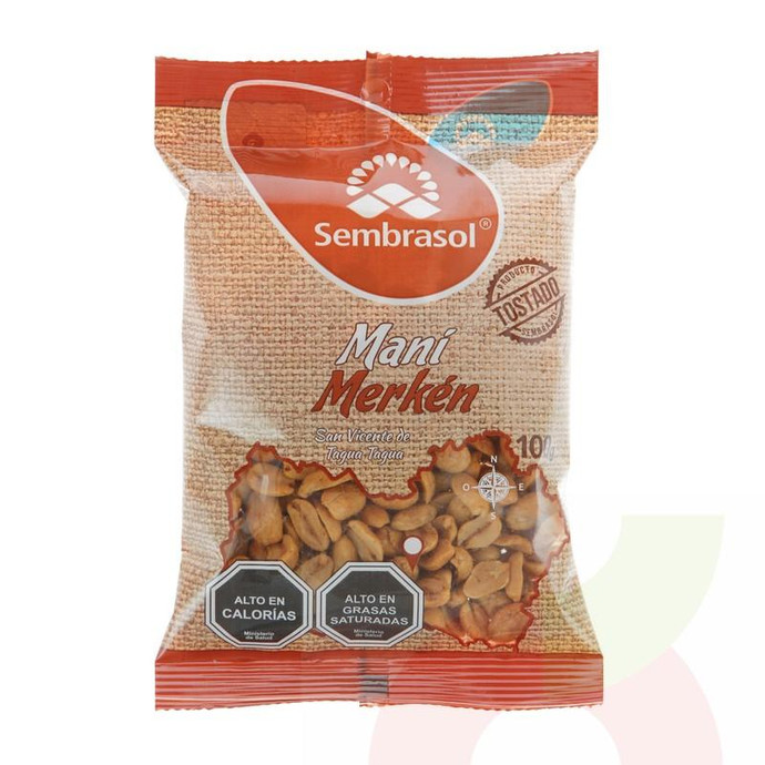 Maní con Merkén Sembrasol 100Gr - Mani Sembrasol 100Gr Merken