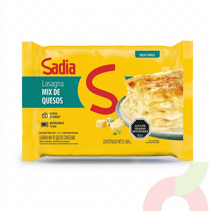Congelado Lasagna Mix Quesos Sadia 600Gr - Congelado Lasagna Mix Quesos Sadia 600Gr.JPG