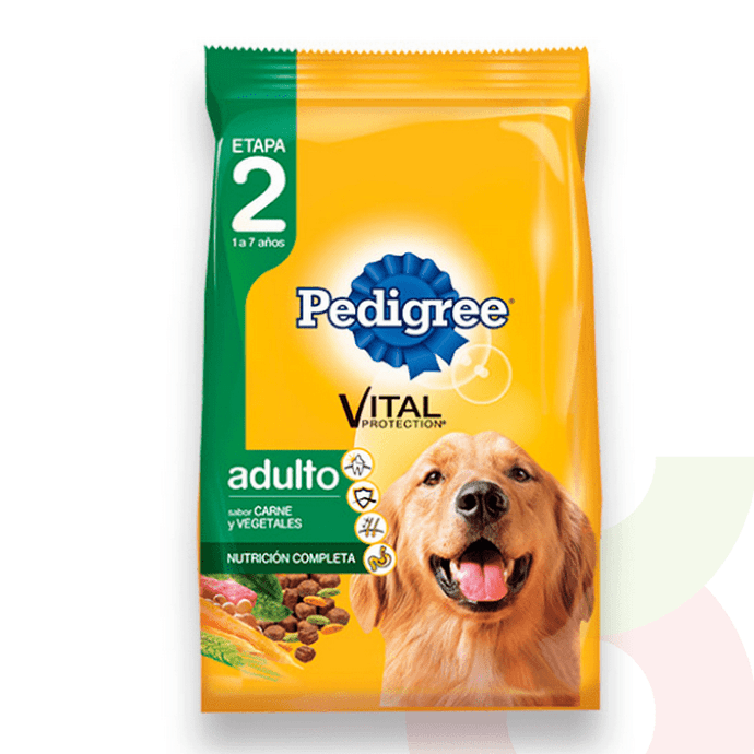 Alimento Perro Adulto Etapa 2 Carne y Vegetales Pedigree 3 Kg - Pedigree Adulto E2 Cv 3 Kg.