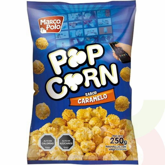 Popcorn Sabor Caramelo Marco Polo 250Gr - Popcorn Sabor Caramelo-Marco Polo 250Gr