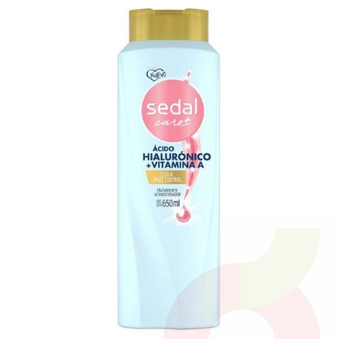 Acondicionador Ácido Hialurónico Vitamina A Liso y Frizz Control Sedal 650Ml - Acond. Con Ácido Hialurónico-Sedal 650Ml