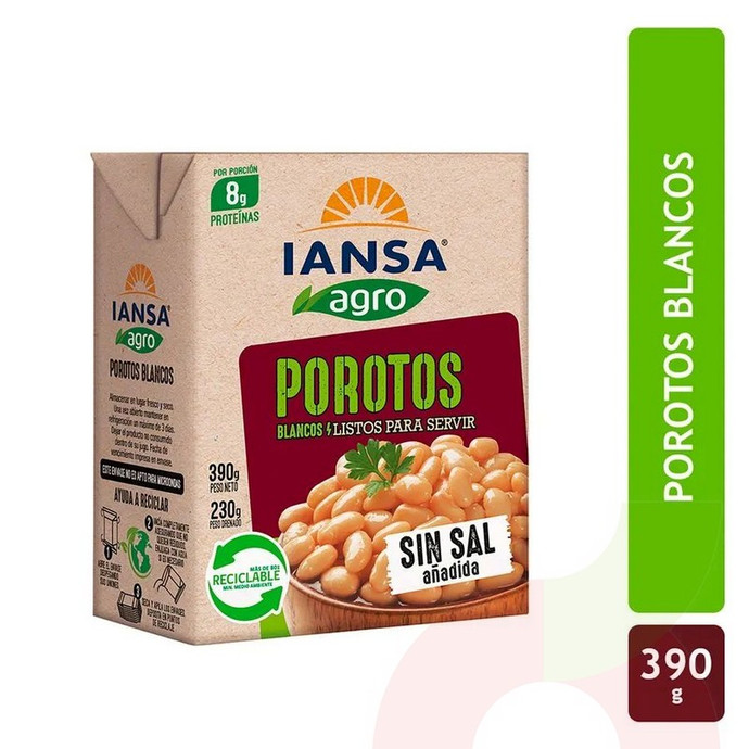 Porotos Blancos Listos Iansa 390Gr - Porotos Blancos.jpg