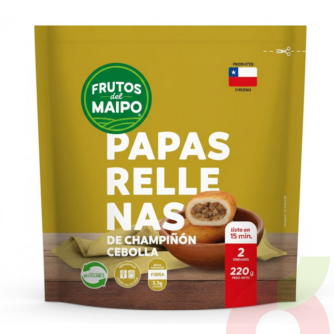 Papas Rellenas de Champiñón Cebolla Frutos del Maipo 220Gr - 7801300003790.JPG