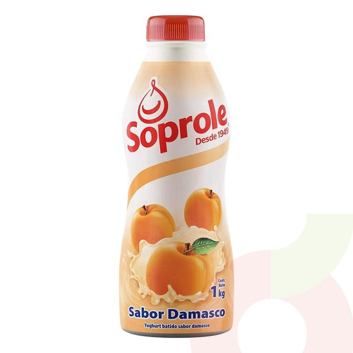 Yoghurt Batido Damasco Soprole 1Lt - Yogurt Batido Damasco-Soprole 1Lt