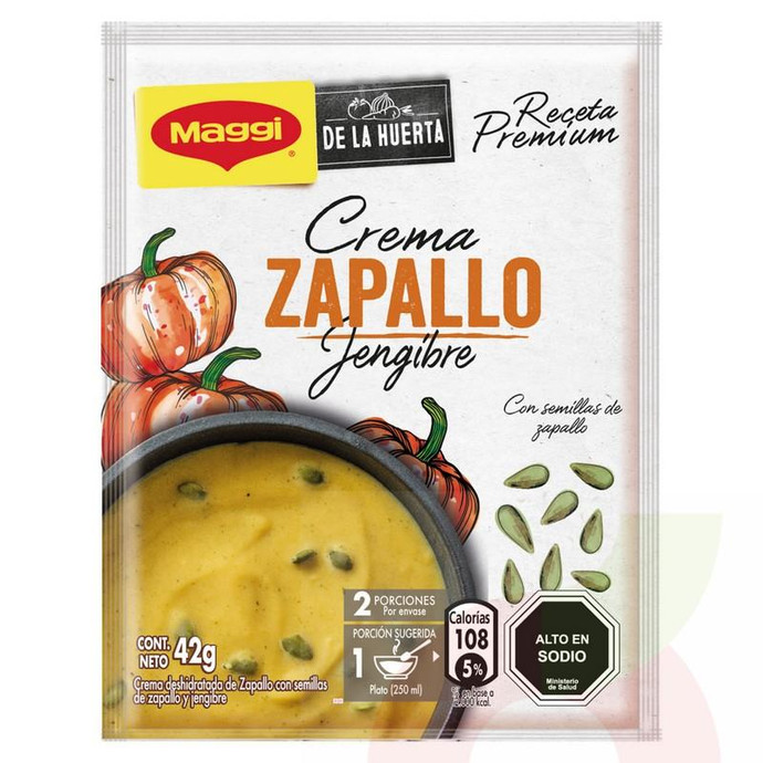 Crema de Zapallo y Jengibre Maggi 42Gr - Maggi La Huerta Crema 42Gr Zap. (N)