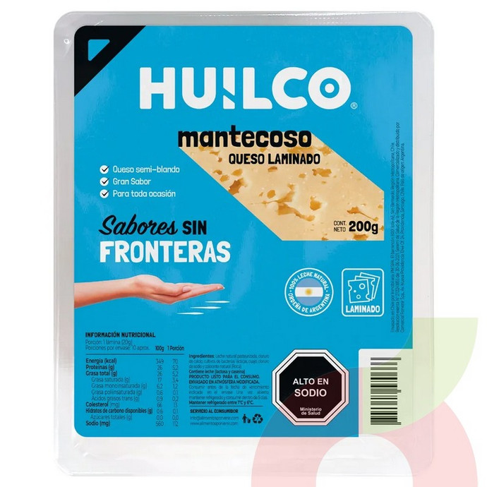 Queso Laminado Mantecoso Huilco 200Gr - 7804647571571.JPG