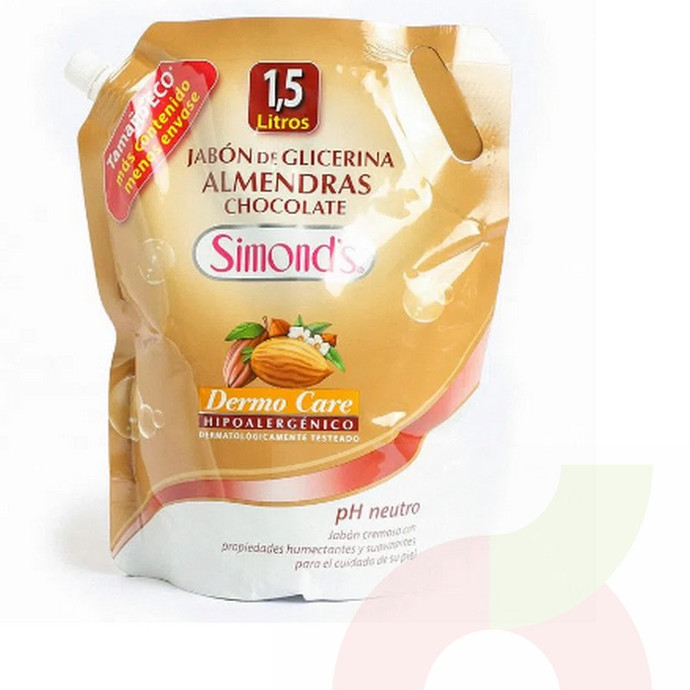 Jabón Almendras y Chocolate Simond´s 1.5Lt - Simonds Dermo .jpg