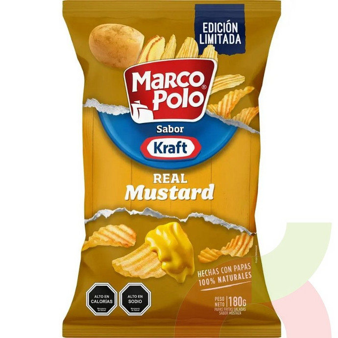 Papas Fritas Marco Polo Kraft Real Mostaza 180gr - 7802420010989.JPG