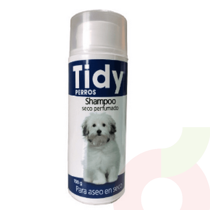Shampoo Seco Perfumado Aseo en Seco Perros Tidy 100Gr - Tidy Perros 100 Gr.