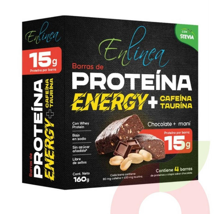 Barra Energizante Chocolate + Maní En Línea 160gr - 7804000003619.JPG