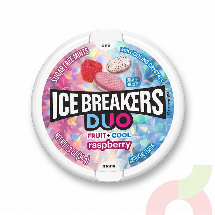Pastillas Raspberry Sin Azúcar Ice Breaker 36Gr - Ice Breakers Raspberry.JPG
