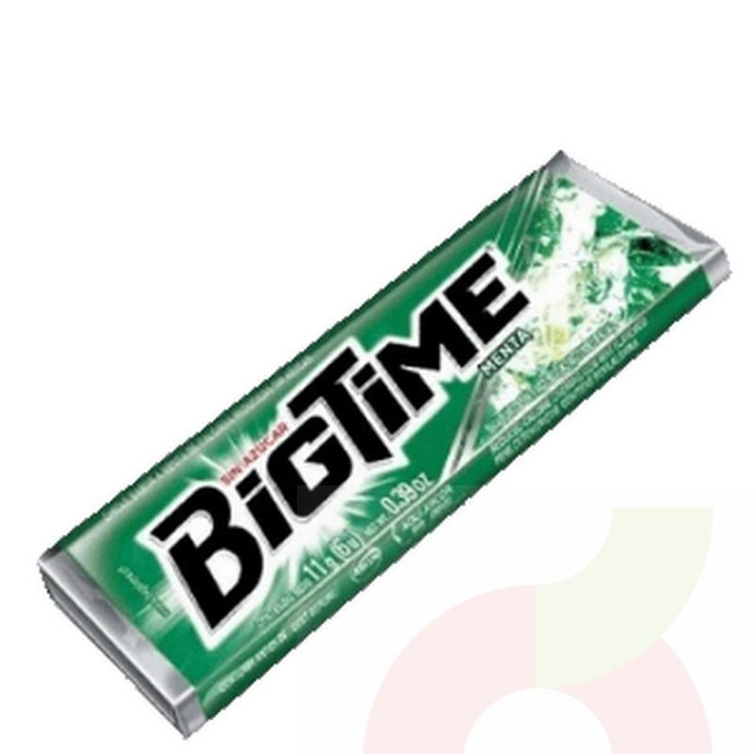 Chicle Menta Bigtime 11Gr  - Chicle Bigtime 11Gr Menta