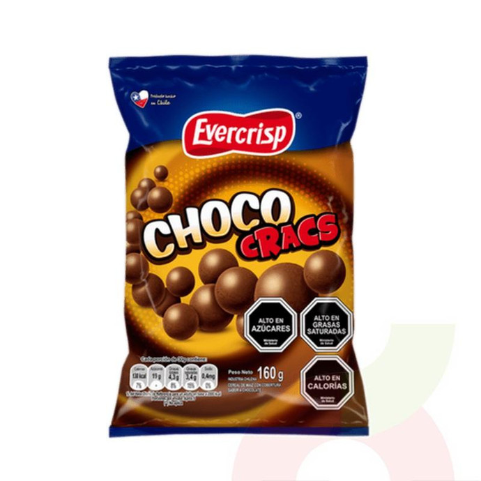 Choco Cracs Evercrisp 160Gr - Choco Cracs Evercrips 160Gr