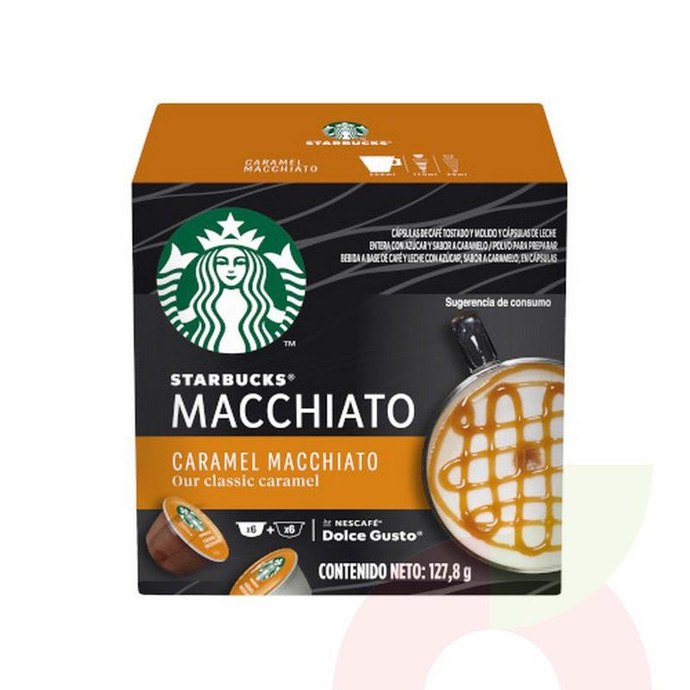 Café Caramel Macchiato Starbucks 12 Unidades 127Gr - Café Caramel Macchiato-Starbucks 12 Unid