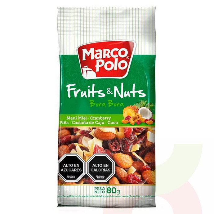 Mix Borabora Frutos Secos Marco Polo 80Gr - Mix Frutos Secos Marco Polo Borabora  80Gr