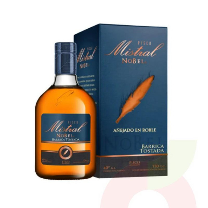 Pisco Barrica Tostada Mistral Nobel 700Cc - Pisco Mistral Nobel 750Cc B.Tostada