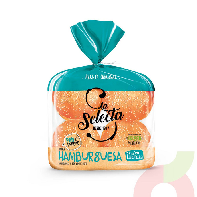 Pan Hamburguesa Selecta 520Gr 8 Unidades - 7803495002220.JPG