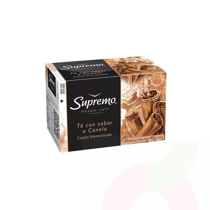 Té Canela Supremo 20 Unidades 40Gr  - Té Canela Supremo 20 Unid