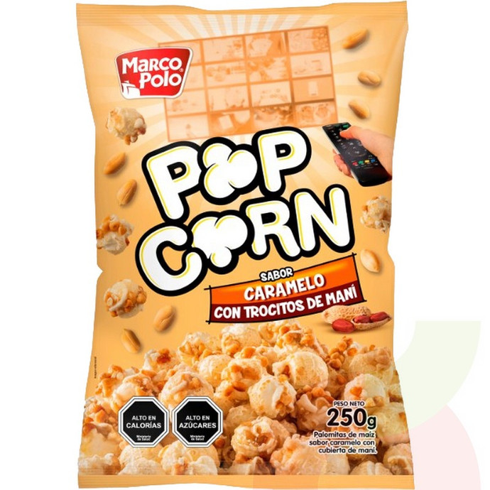 Popcorn Caramelo Trozos Maní 250Gr  - pop.JPG