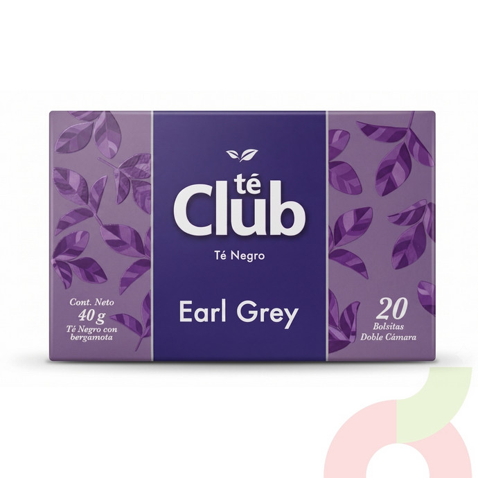 Té Negro Earl Grey Té Club 40Gr 20 Unidades - Té Negro Earl Grey Club 40Gr 20 Unidades.JPG