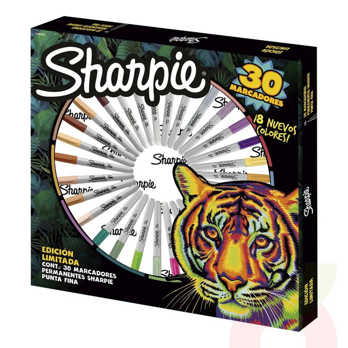 Sharpie Ruleta Punta Fina 30 Marcadores  - sharpie 30 unidades.JPG