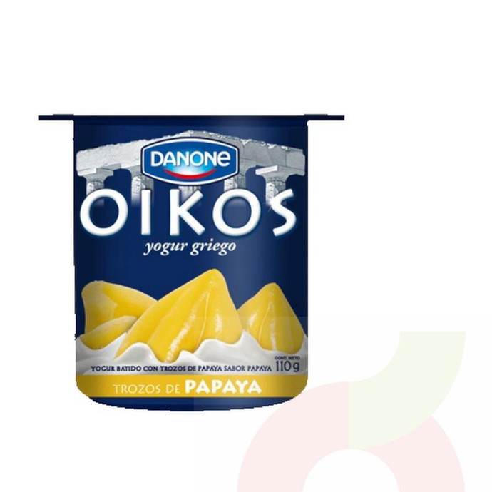 Yoghurt Griego Trozos Papaya Danone 110Gr - Yogurt Griego Trozos Papaya-Danone 110Gr