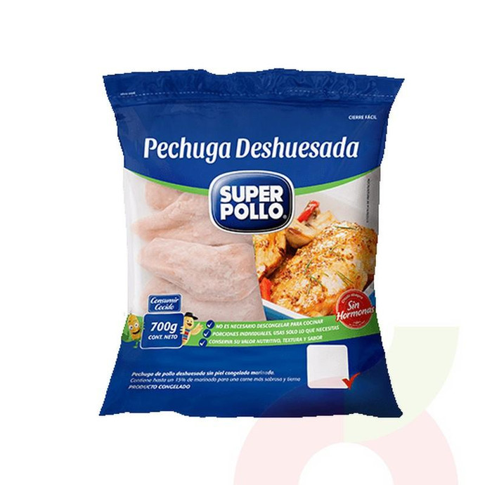 Pechuga Deshuesada Super Pollo 700Gr - Pechuga Desh. Pollo Super 700Gr