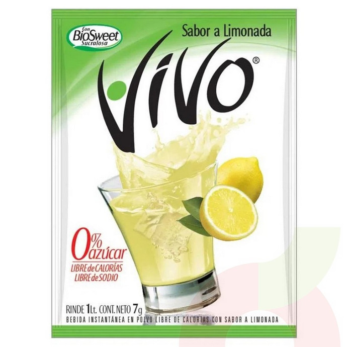 Jugo Instantáneo en Polvo Limonada Vivo 7Gr - vivo limon.JPG