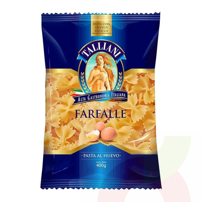 Pasta Farfalle Talliani 400Gr - Pasta Farballe-Talliani 400Gr