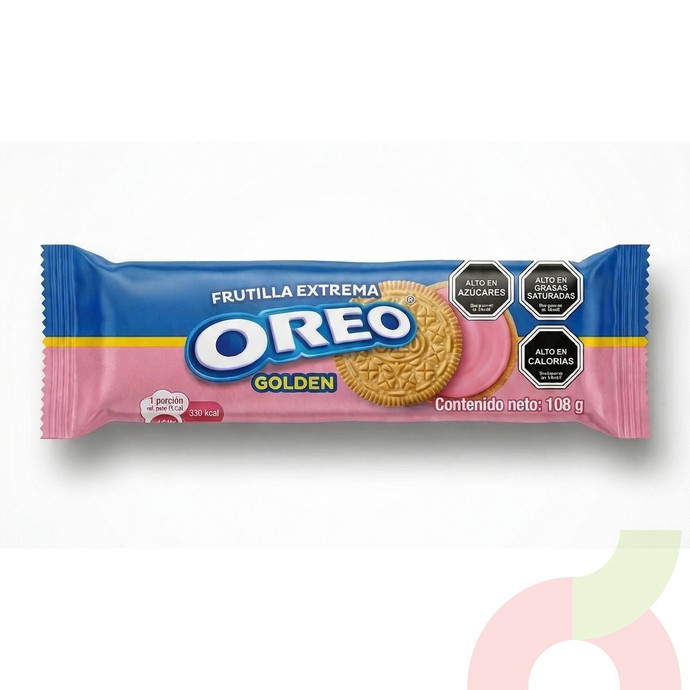 Galletas Golden Frutilla Extrema Oreo 108Gr - oreo frutilla.JPG