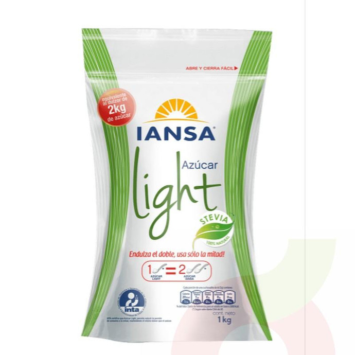 Azúcar Light con Estevia Iansa 500Gr - Azúcar Ligth Con Estevia Inaza 500Gr