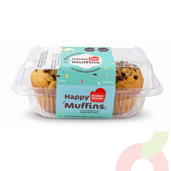 Happy Muffins Vainilla Breden Master 200Gr 2 Unidades - Happy Muffins Vainilla Breden Master 200Gr.JPG