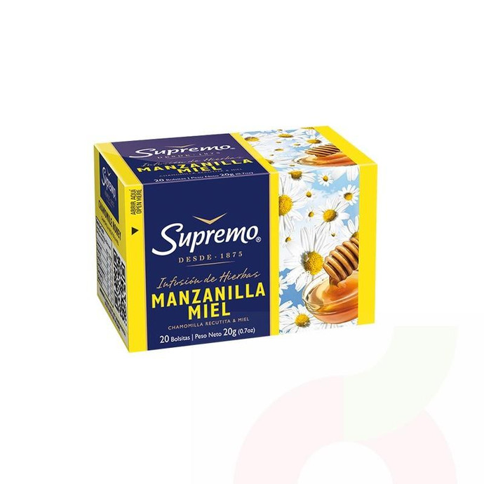 Hierba Manzanilla Miel Supremo 20 Unidades 20Gr - Hierba Manzanilla/Miel Supremo 20 Unid