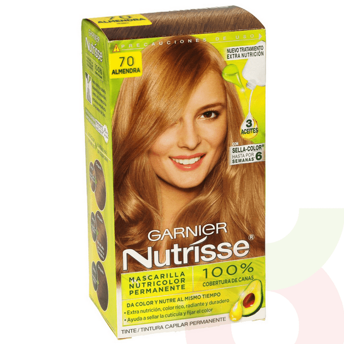 Tintura Pelo Nutrisse 70 Almendra Garnier - Garniel Nutrisse  70 Almendra