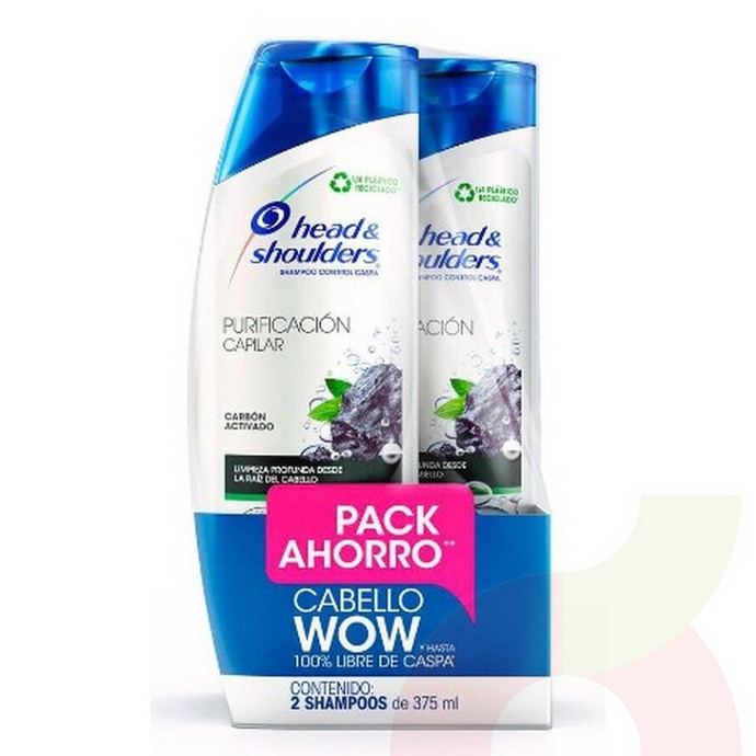 Shampoo Carbón Head & Shoulders Pack 2 Unidades 375 Ml  - 7500435139786.JPG
