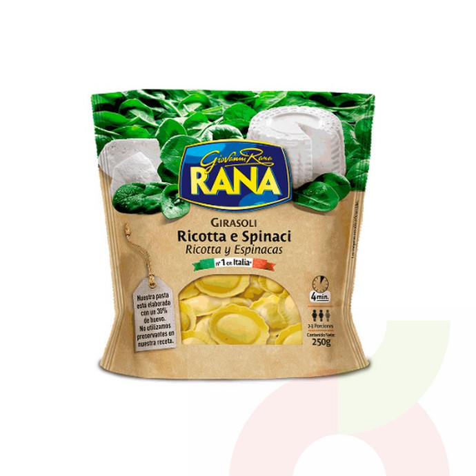 Pasta Girasoli Ricotta y Espinaca La Rana 250Gr - Rana Pasta .jpg
