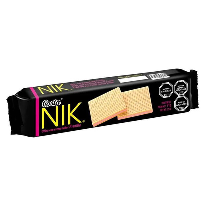 Galleta Nik Frutilla Costa 71Gr - Galleta Nik Frutilla-Costa 71Gr