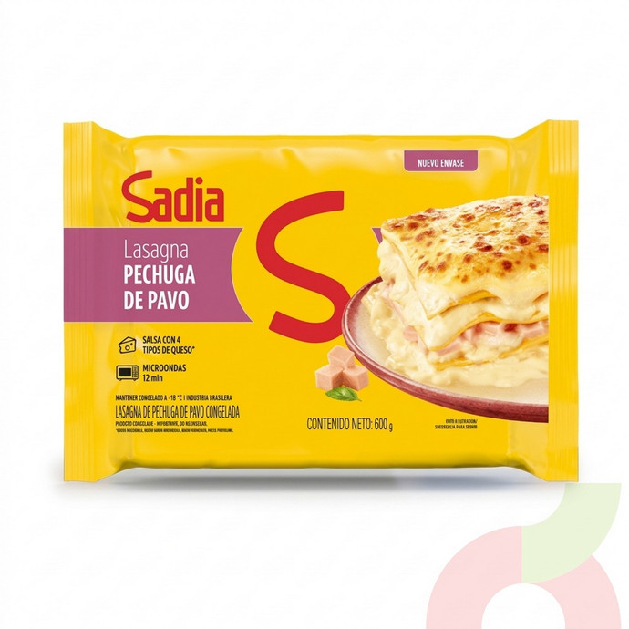 Congelado Lasagna Pechuga Pavo Sadia 600Gr - Congelado Lasagna Pechuga Pavo Sadia 600Gr.JPG