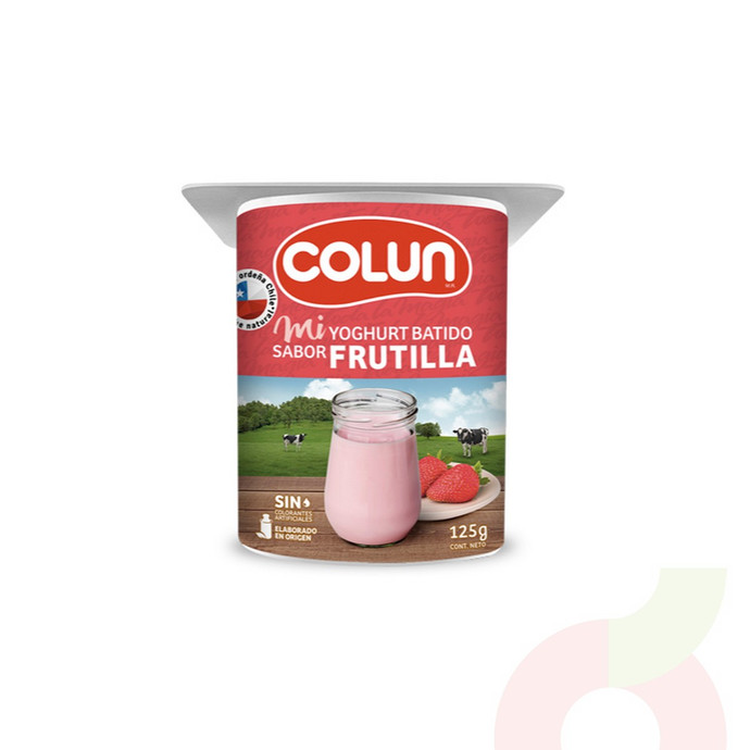 Yoghurt Frutilla Colun 125gr - colun frutilla 125.JPG