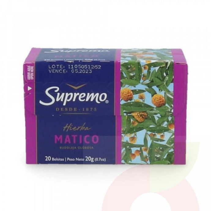 Hierba Matico Supremo 20 Unidades 20Gr  - Hierba Matico Supremo 20 Unid