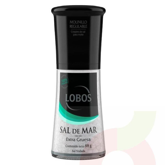 Sal de Mar con Molinillo 88Gr - Sal Molinillo De Vidrio 88Grs