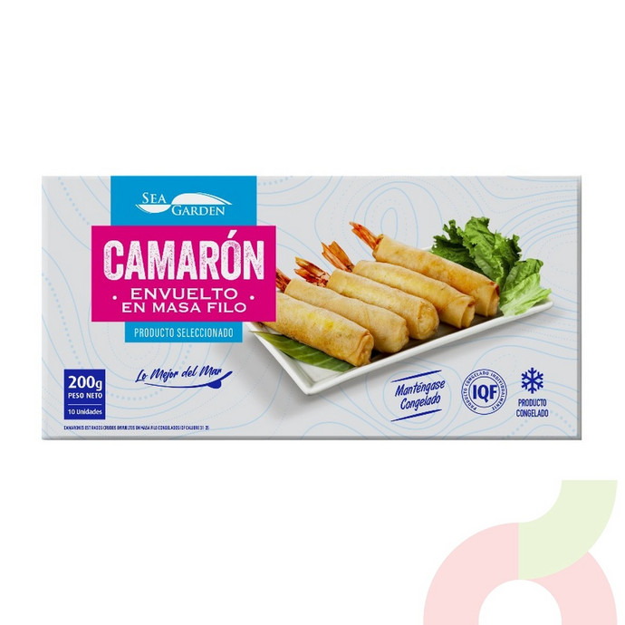 Camarón Envuelto en Masa Filo SeaGarden 200Gr  - 7804660840630.JPG