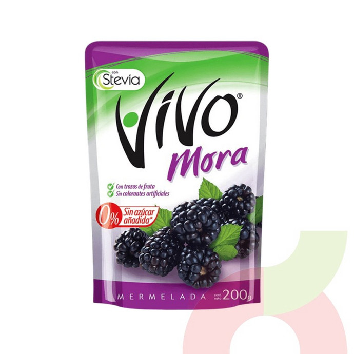 Mermelada Mora 0% Azúcar Vivo 200Gr - 7802200400023.JPG