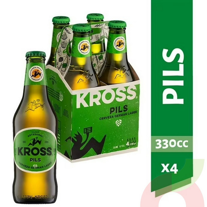 Cerveza German Lager Pils Kross 330Cc 4 Unidades - Kross Pils.JPG