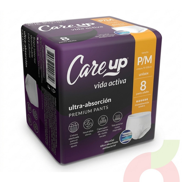 Pañal Premium Pants P-M Care Up 8 Unidades - Pañal Premium Pants P-M Care Up 8 Unidades.JPG