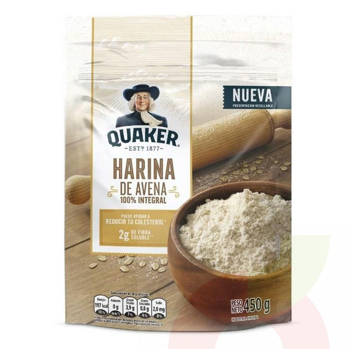 Harina de Avena Instantánea Quaker 450Gr - Harina De Avena Int Quaker 450Gr