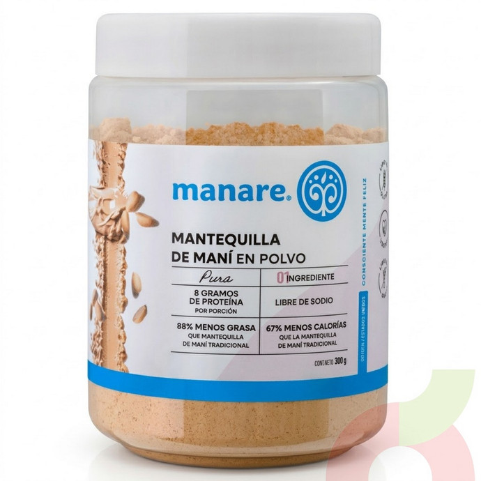Mantequilla Maní en Polvo Manare 300Gr - Mantequilla de mani manare en polvo.JPG